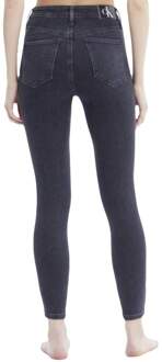 Calvin Klein Jeans Calvin Klein damesjeans met hoge taille en super skinny pijpen tot de enkels Zwart - EU 26
