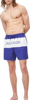 Calvin Klein Jeans Calvin Klein herenbadpak met trekkoord en volledig afgewerkte boorden. Blauw - XL