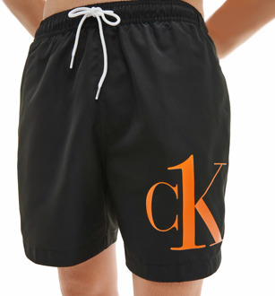 Calvin Klein Jeans Calvin Klein klassiek badpak voor heren, middellange lengte - maat M Zwart