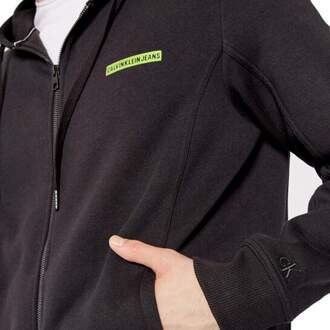 Calvin Klein Jeans Calvin Klein Micro Flock Box Sweatshirt voor heren - maat 2XL Zwart