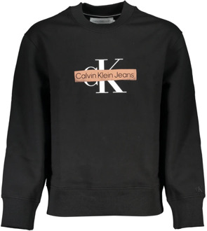 Calvin Klein Jeans Casual Sweatshirt voor een ontspannen en modieuze look Calvin Klein Jeans , Black , Heren