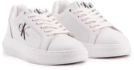 Calvin Klein Jeans Chunky Cupsole Sneakers - maat EU 39/ UK 6 Wit