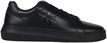 Calvin Klein Jeans Chunky Logo Monogram Sneakers Calvin Klein Jeans , Black , Heren - 44 EU