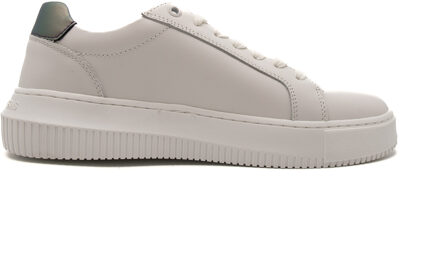 Calvin Klein Jeans Ck Jeans Chunky Cupsole Vetersneakers Wit
