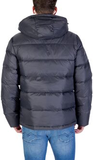 Calvin Klein Jeans Gewatteerde Zip Jas met Kap Grijs