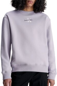 Calvin Klein Jeans Heren Langarm Lila Sweatshirt Calvin Klein Jeans , Purple , Heren - XL