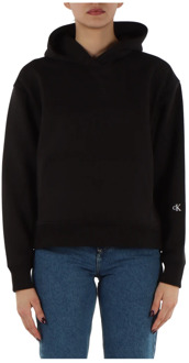 Calvin Klein Jeans Hoodie met logo Calvin Klein Jeans , Black , Dames - L,M,S,Xs