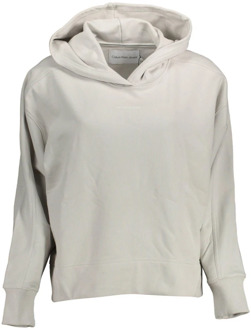 Calvin Klein Jeans Hoodie met logo Lichtgrijs