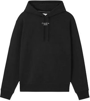 Calvin Klein Jeans Hoodie met logo Zwart - S