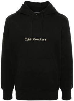 Calvin Klein Jeans Hoodies Calvin Klein Jeans , Black , Heren - Xl,L,M,S