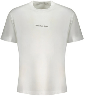 Calvin Klein Jeans Institutional TEE J30J322848Aci Calvin Klein Jeans , White , Heren - 2Xl,Xl,L,M,S