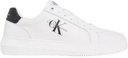 Calvin Klein Jeans Leren Vetersneakers Calvin Klein Jeans , White , Heren - 44 Eu,40 Eu,42 Eu,46 Eu,41 Eu,45 Eu,43 EU