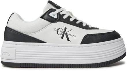 Calvin Klein Jeans Platte Lage Veterschoenen voor Dames Calvin Klein Jeans , White , Dames - 40 Eu,39 EU