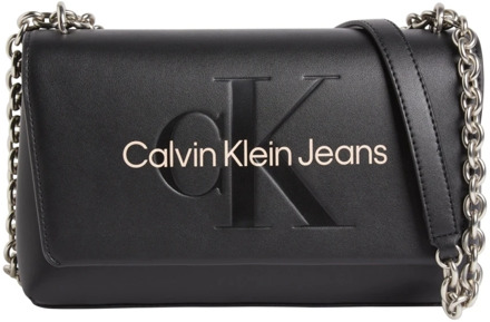 Calvin Klein Jeans Sculpted Mono Crossbody Tas Calvin Klein Jeans , Black , Dames - ONE Size