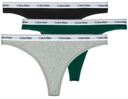 Calvin Klein Jeans Strings Calvin Klein Jeans THONG 3PK X3" Multicolour - L