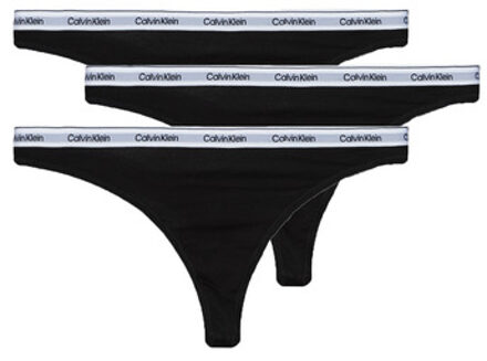 Calvin Klein Jeans Strings Calvin Klein Jeans THONG 3PK X3" Zwart - S, M, L, XL, XS