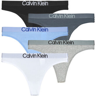 Calvin Klein Jeans Strings Calvin Klein Jeans THONG 5PK X5" Multicolour - L