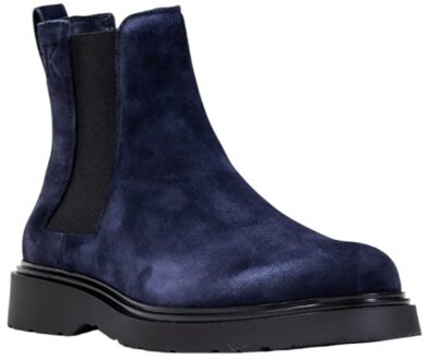 Calvin Klein Jeans Suède Chelsea Enkellaarsjes Donkerblauw