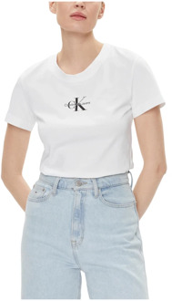 Calvin Klein Jeans T-Shirts Calvin Klein Jeans , White , Dames - Xl,L,M,S,Xs