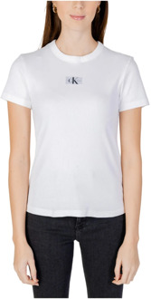 Calvin Klein Jeans T-Shirts Calvin Klein Jeans , White , Dames - Xl,L