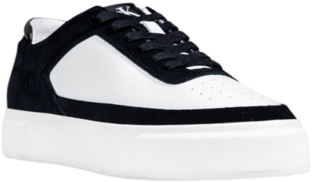 Calvin Klein Jeans Twee kleuren Vetersneakers Zwart