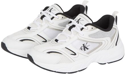 Calvin Klein Jeans Witte sportieve synthetische sneakers voor vrouwen Calvin Klein Jeans , Multicolor , Dames - 38 Eu,40 Eu,36 EU