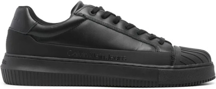Calvin Klein Jeans Zwarte Chunky Cupsole Sneakers Calvin Klein Jeans , Black , Heren - 43 Eu,41 Eu,44 EU