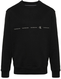 Calvin Klein Jeans Zwarte Sweaters voor Heren Calvin Klein Jeans , Black , Heren - 2Xl,Xl,L