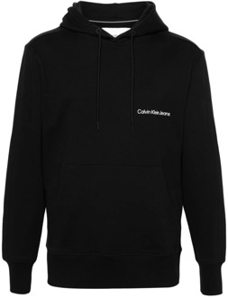 Calvin Klein Jeans Zwarte Sweaters voor Heren Calvin Klein Jeans , Black , Heren - L,M,S