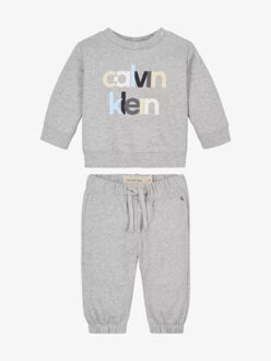 Calvin Klein Jongens baby joggingpak Grijs - 104