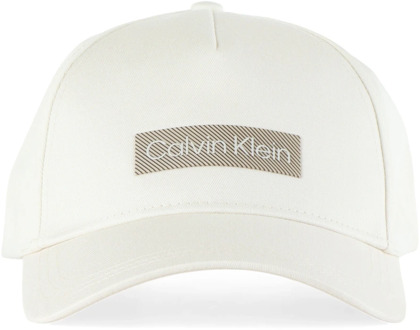 Calvin Klein Katoenen Logo Print Pet Calvin Klein , Beige , Heren - ONE Size