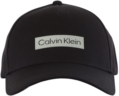 Calvin Klein Katoenen Logo Print Pet Calvin Klein , Black , Heren - ONE Size