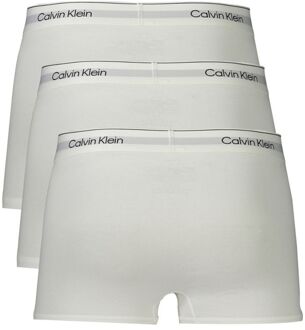 Calvin Klein Katoenen Stretch Lage Taille Boxer 3-pack Wit
