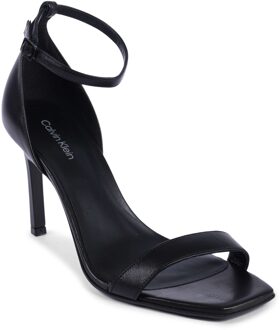 Calvin Klein Kiara Sandalen Leren Hakken Zwart