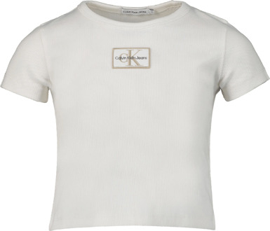 Calvin Klein Kinder meisjes t-shirt Wit - 104