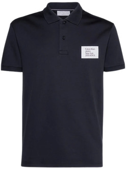 Calvin Klein Klassieke Polo Shirt voor Heren Calvin Klein , Black , Heren - M