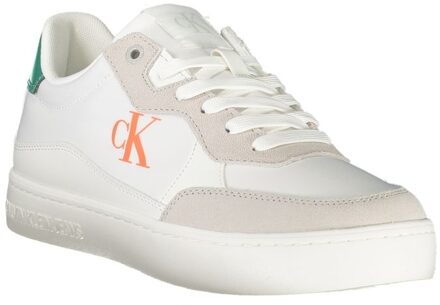 Calvin Klein Lage Vetersneakers Wit - EU 43