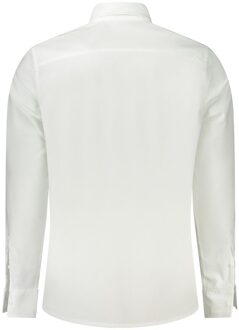Calvin Klein Lange Mouw Poplin Shirt Ivoor