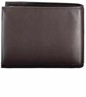 Calvin Klein Leren Bifold Portemonnee Donker Bruin