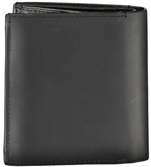 Calvin Klein Leren Bifold Portemonnee Zwart - One Size