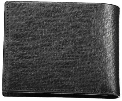 Calvin Klein Leren Bifold Portemonnee Zwart