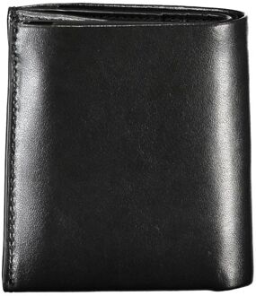 Calvin Klein Leren Bifold Portemonnee Zwart