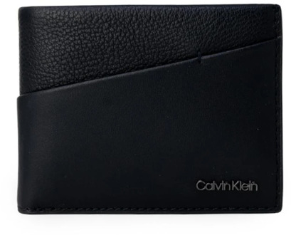 Calvin Klein Leren Heren Portemonnee Zwart Herfst/Winter Calvin Klein , Black , Heren - ONE Size