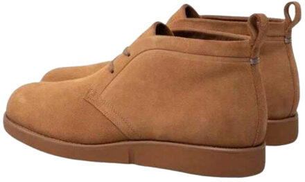 Calvin Klein Leren laaggesneden herenschoenen met logo - maat 45,5 Bruin