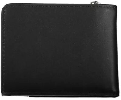 Calvin Klein Leren Portemonnee met Ritsluiting Zwart - One Size
