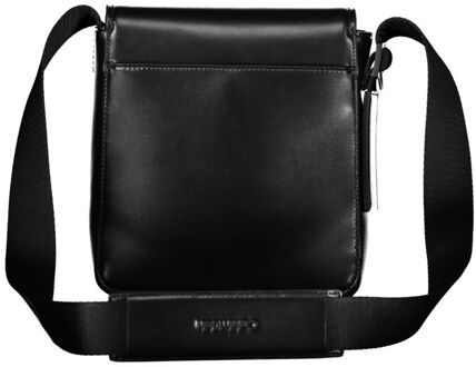 Calvin Klein Leren Schoudertas Zwart - One Size