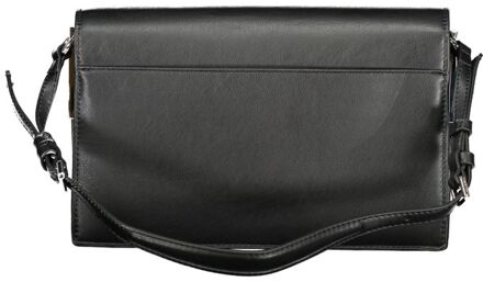 Calvin Klein Leren Schoudertas Zwart - One Size