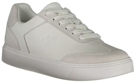 Calvin Klein Leren Vetersneakers Wit - EU 43