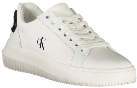 Calvin Klein Logo Detail Sneakers Wit - EU 36