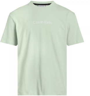 Calvin Klein Logo Katoenen T-Shirt Calvin Klein , Green , Heren - XL